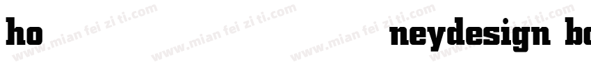 honeydesign bold字体转换